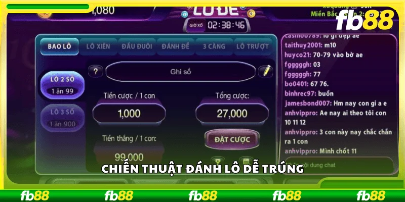 Chiến thuật đánh lô dễ trúng